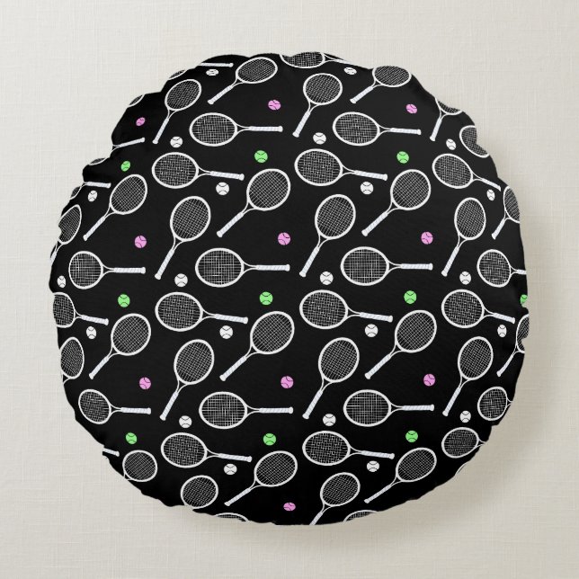 Almofada Redonda Padrão do rack tênis (Frente)