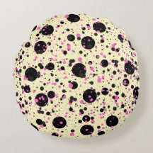 Padrão Glam de Bolinhas Rosa e Preto