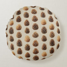 Padrão Rustic Brown Pine Cone Winter