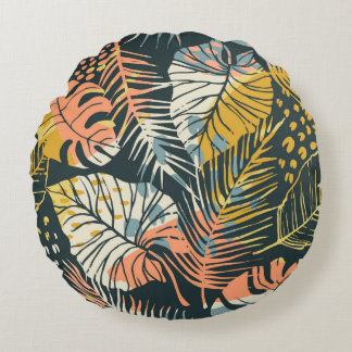 Almofada Redonda padrão uniforme de abstrato criatividade com p tro