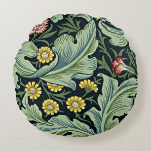 Almofada Redonda Padrão William Morris, Leicester