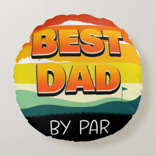 Almofada Redonda Pai Golfer Melhor Pai De Par