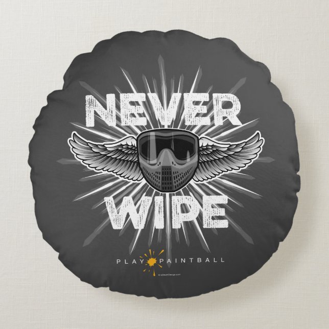 Almofada Redonda Paintball Never Wipe (camo) (Frente)