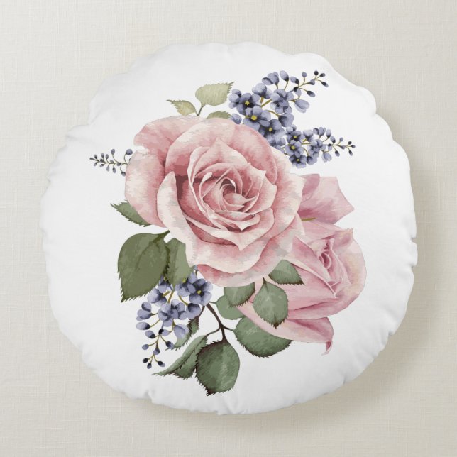 Almofada Redonda País Rosa Reversível (Frente)