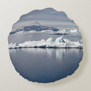 Almofada Redonda Paisagem Antártica