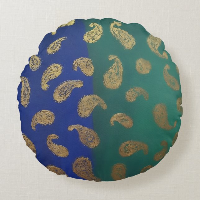 Almofada Redonda Paisley (Frente)