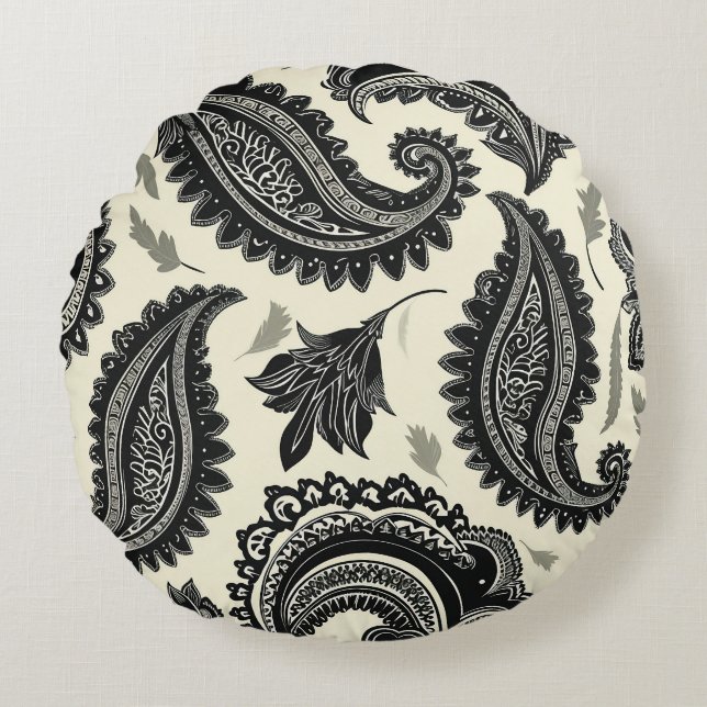 Almofada Redonda Paisley Palaces (Frente)