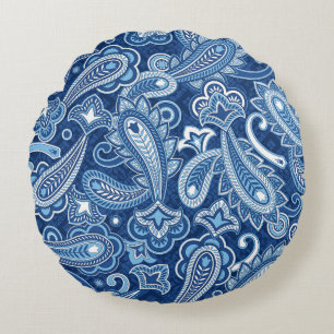 Almofada Redonda Paisley Pattern