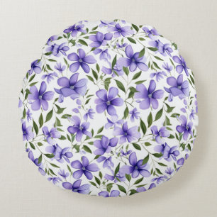 Almofada Redonda Paixão Flor Roxo