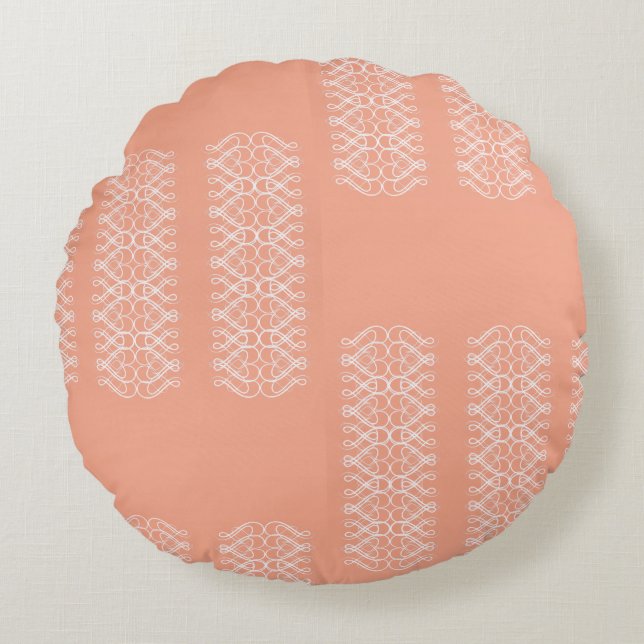 Almofada Redonda Pale Orange Round Pillow (Frente)