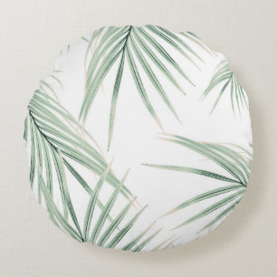 Almofada Redonda Palma Verde Deixa Sonho #3 #tropical #decor #art