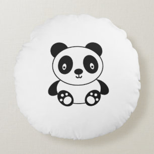 Almofada Redonda Panda bonito