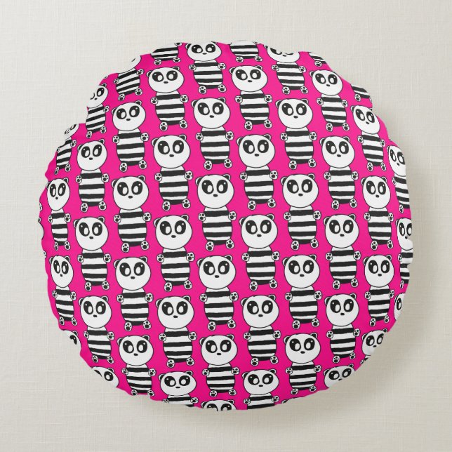 Almofada Redonda Panda Kids (Frente)