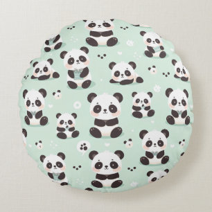 Almofada Redonda Panda Playful