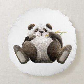 Almofada Redonda Panda preguiçosa