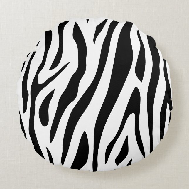 Almofada Redonda Pantera Negra por Toshi Yoshida Wood (Frente)