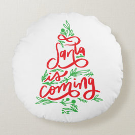 Almofada Redonda papais noeis estão chegando