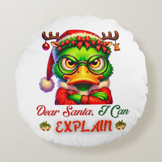 ALMOFADA REDONDA PAPAIS NOEIS QUE POSSO EXPLICAR (Frente)