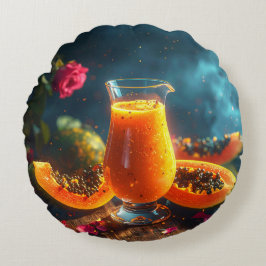 ALMOFADA REDONDA PAPAYA - TROPICAL KISS