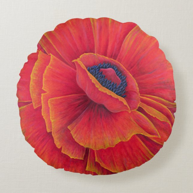 Almofada Redonda Papoila grande 2003 (Frente)