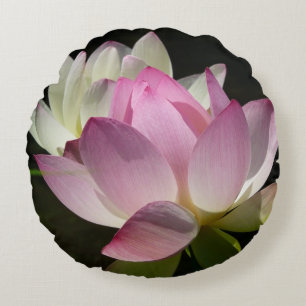 Almofada Redonda Par de Flores de Lotus II