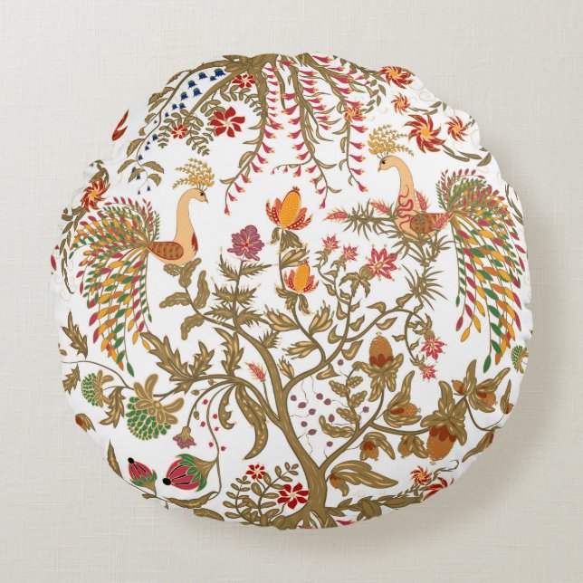 Almofada Redonda Paradiesvögel, Vögel (Frente)