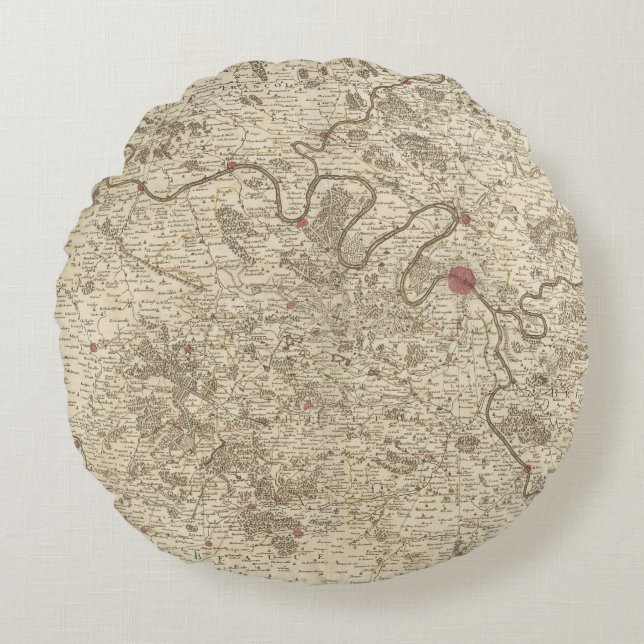 Almofada Redonda Paris France (Frente)