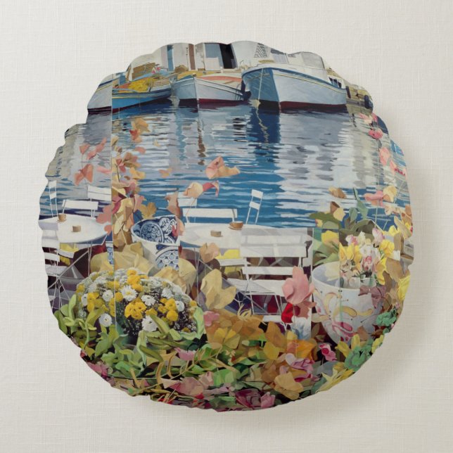 Almofada Redonda Paros 1985 (Frente)