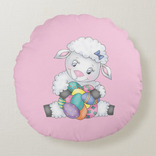 Almofada Redonda Páscoa (Frente)