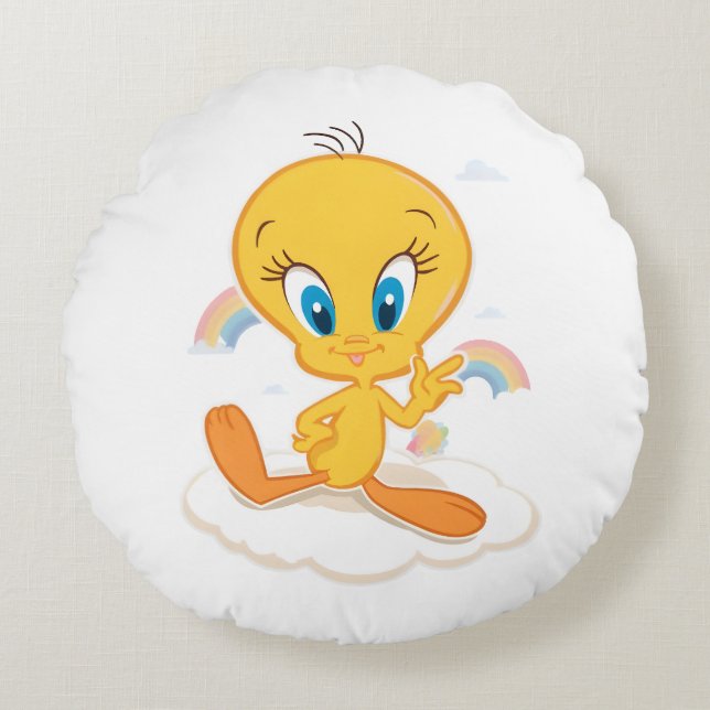 Almofada Redonda Pássaro Tweety  (Frente)
