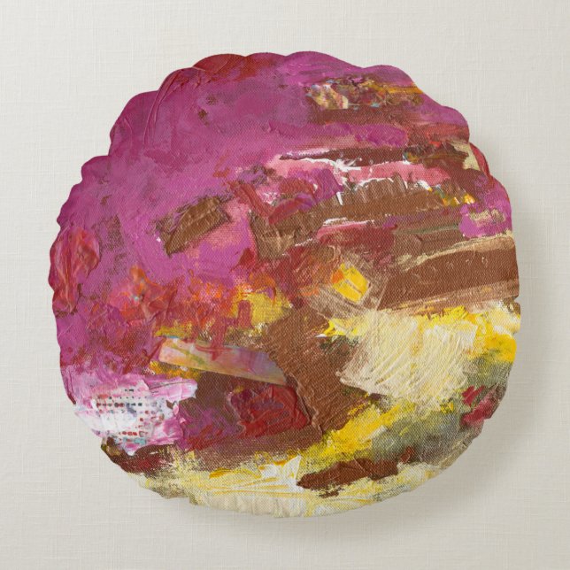 Almofada Redonda Passear-me através dela (Frente)