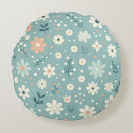Almofada Redonda Pastel Garden Delight