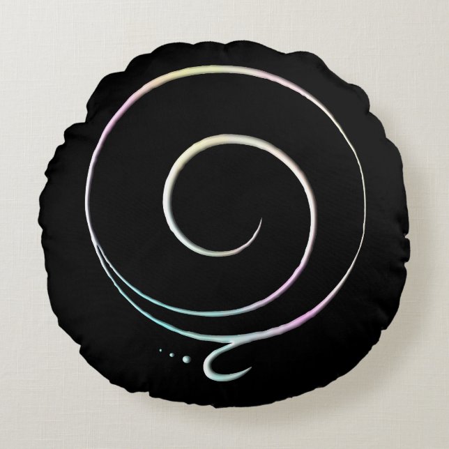 Almofada Redonda Pastel Gratitude  (Frente)