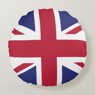 Almofada Redonda Patriotic United Kingdom Flag