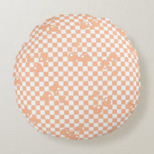 Peach Fuzz Cherry Gingham Patterno
