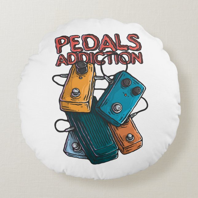 Almofada Redonda Pedals addiction (Frente)