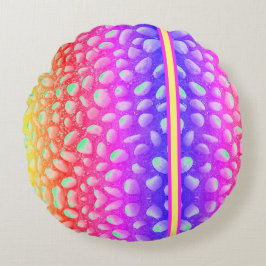Almofada Redonda Pedras de alienígena neon