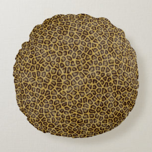 Almofada Redonda Pele do leopardo