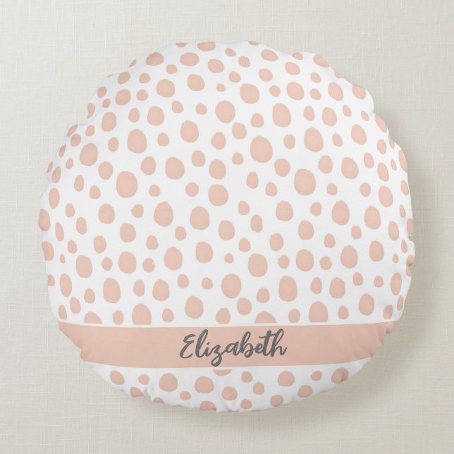 Almofada Redonda Pele Selvagem Animal (Frente)