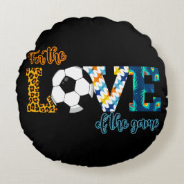 Almofada Redonda Pelo Amor Do Caça Mãe Leopardo