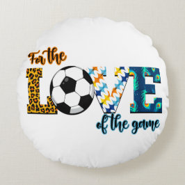 Almofada Redonda Pelo Amor Do Caça Mãe Leopardo