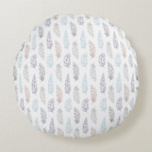 ALMOFADA REDONDA PENAS PASTEL PATTERN CUSHION