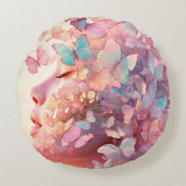 Almofada Redonda Pensées Papillons - Butterfly Thoughts