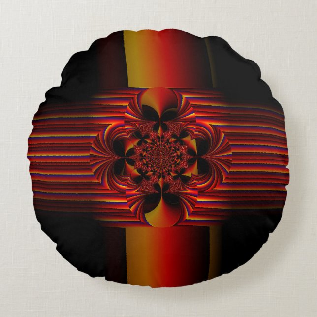 Almofada Redonda Pequenas tiras grandes com Arco (Frente)