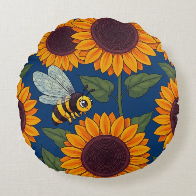 Almofada Redonda Pequenos Buzzers (Frente)