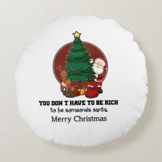 Almofada Redonda Personalizado para o presente de Natal