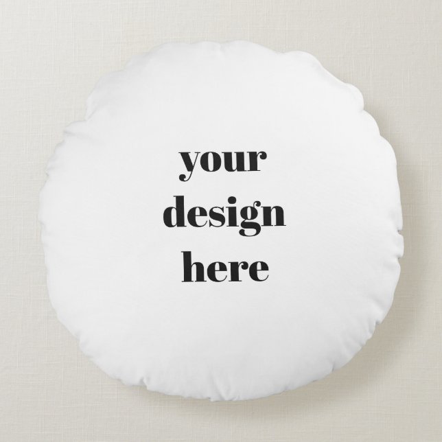 Almofada Redonda Personalizar ou personalizar (Frente)