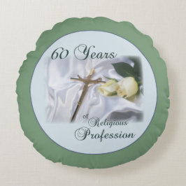 Almofada Redonda Personalize, 60 Anos de Profissão Religiosa