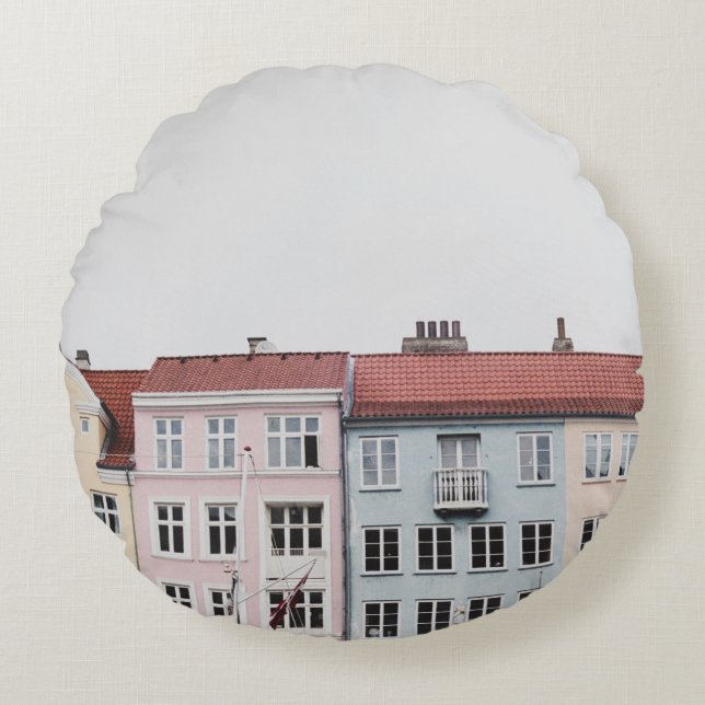 ALMOFADA REDONDA PESSOA QUE TIRA FOTO DE ESTRUTURAS (Frente)