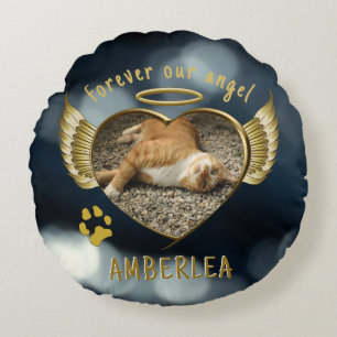 Almofada Redonda Pet Memorial Angel Wings Trinket Tray